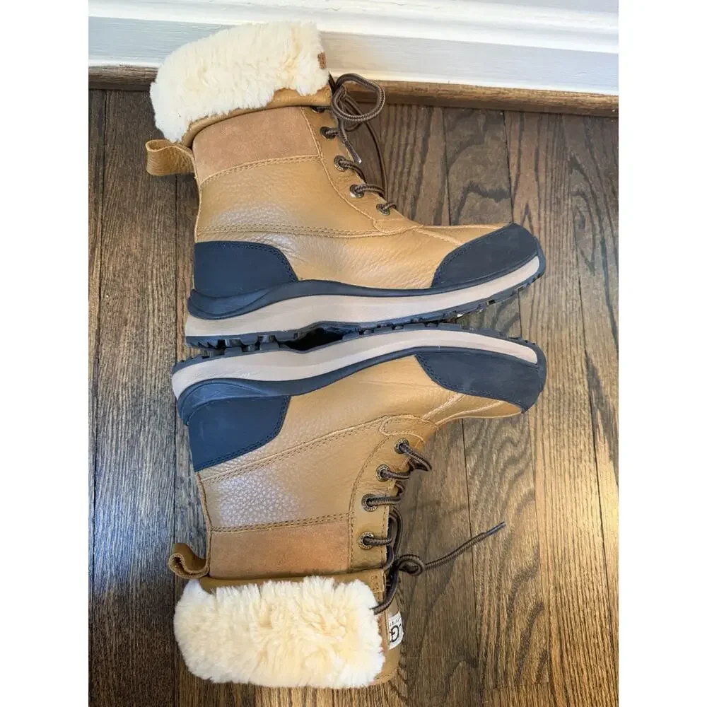 UGG Women's Adirondack III Short Chestnut Leather Wateproof Boots Sz 6 NEW $250